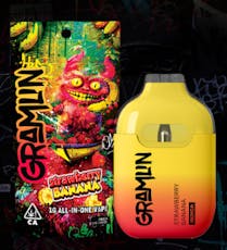 1g Strawberry Banana Disposable - Gramlin
