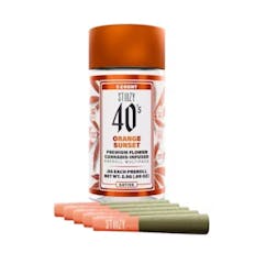 Stiiizy - 40's Joints - Orange Sunset - Infused Prerolls Pack - 5pk -2.5g