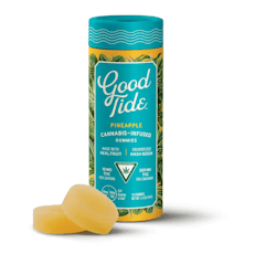 Pineapple 10mg Solventless Hash Rosin Gummies 10 Pack | Good Tide