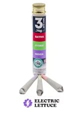 TKO Reserve Lemon Skunk x Purple Drank x Platinum Kush Breath 3pk Pre-Roll 0.75g