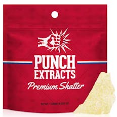 1g Sweet Island Skunk BHO Shatter - Punch