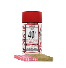 Strawberry Cough | 5 Pack - 40's - Infused Mini Pre-Rolls | STIIIZY