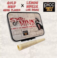Picc | State Of Mind | Live Resin Infused Pre-Roll - Gold Whip X Lemon Wreck 5pk | 2.5g