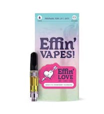 Effin' Cart 1g Love Seductive Strawberry Champagne THC:CBD:CBC 14:1:1