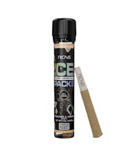 Rove Peaches & Cream 1g Ice Packs Rosin, Diamond, Hash Infused Preroll