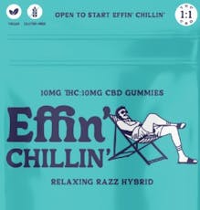 Edibles | Effin' Chillin | Relaxing Razz 1:1 THC:CBD | 100mg