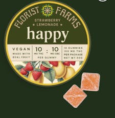 Florist Farms | Happy | Edible - Strawberry Lemonade | 100mg