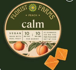 Florist Farms | Calm | Edible - Peach | 100mg