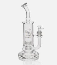 High Point Glass | Crystal Series 12" | Double Matrix Water Pipe Box Set w/ 14M Crystal Bowl & 4mm Banger