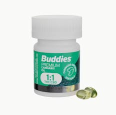 THC Softgels - 10:10 CBD:THC Softgel (Buddies)