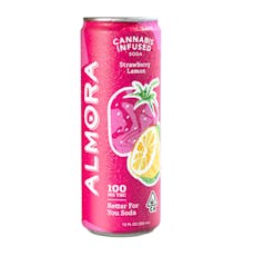 Almora Farm - Drinks - Strawberry Lemon Prebiotic Soda - 100MG