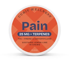 Curio | Edible | Chews - Pain - Lemon Lime | 100mg