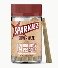 Silver Haze - 14pk Premium Flower Pre-rolls (Sparkiez)