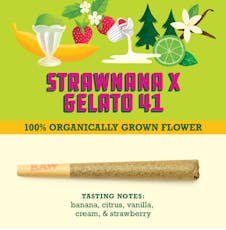 Paper Crane Strawnana x Gelato 41 1g Preroll