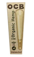 OCB | Accessories | Unbleached Organic Hemp Cones - 1 1/4 | 6pk