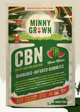 MINNYGROWN- CBN Gummies- (250mg)- Moon Melon