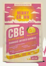 MINNYGROWN- CBG Gummies (250mg)- Pink Lemonade