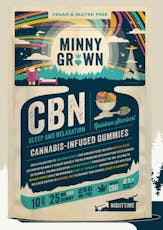 MINNYGROWN- CBN Gummies (250mg)- Rainbow Sherbet