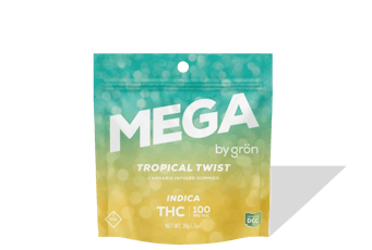 Gron | Edibles | Gummies - Mega Tropical Twist| 100mg. 1