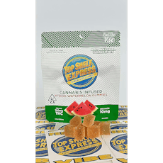 Top Shelf Express | Watermelon | Gummies | 10pk | 100mg | Hybrid