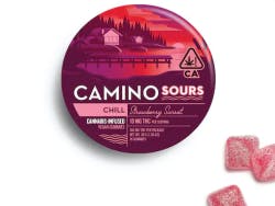 Kiva Camino Gummies Sour Strawberry Sunset