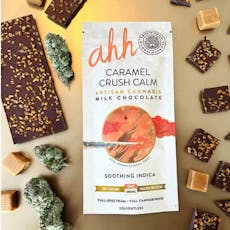 Caramel Crush Calm | Milk Chocolate Bar | 100mg THC | Hash Rosin