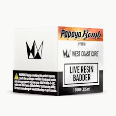 West Coast Cure - Papaya Bomb Live Resin Badder 1g
