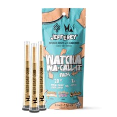 West Coast Cure - Watcha Ma-Call-It Jefferey Infused Preroll 3pk 3.6g