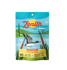 Zenith Gummies - Mango 5mg THC 25mg CBG - 10 count