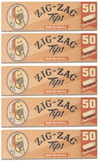 Zig Zag Unbleached Tips 50pk PD