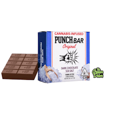 *PUNCH - Sea Salt Dark Chocolate Bar - 100MG