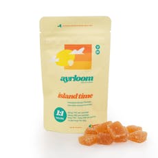 Island Time 5mg Pineapple Mango 1:1 Gummies 10 pack | ayrloom