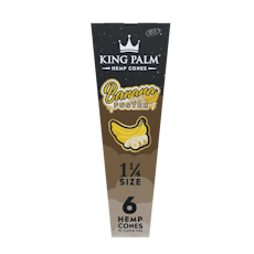 King Palm | Hemp Cones | Banana Foster | 1.25 | 6 pack