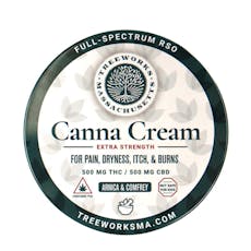 Extra Strength Full Spectrum RSO Canna Cream (1:1 CBD:THC) | Treeworks