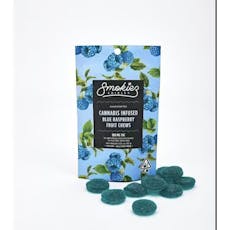 10pk Blue Raspberry Fruit Chews - Smokiez