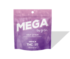 Gron Sour Grape Mega Pearl 100mg