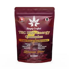 Simply Crafted | THC High Energy Gummies | 50mg THC