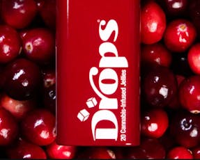 Drops | "Focused" Live Rosin Gummies (20-pack) | Cranberry