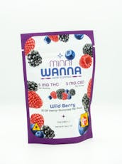 Minni Wanna | Wild Berry THC CBD Gummies | 50mg THC