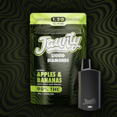 JAUNTY | Apples & Bananas (Liquid Diamonds)| 1.5G AIO