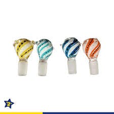 Glass - Assorted Different Color Twisted Bowls