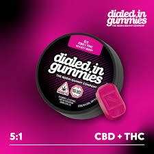 Rocket Berry 5:1 CBD:THC Rosin Gummies | 100mg