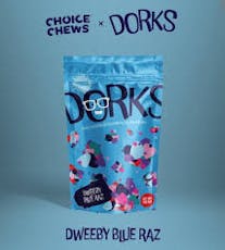 Dorks | Dweeby Blue Raz Sativa Gummies | 100mg
