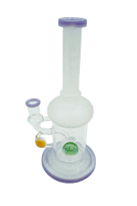 Got Vape | 9" Water Pipe | Honey Comb Perc | Milky Purple