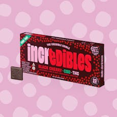 Incredibles 1:1 Black Cherry Chocolate Bar 100mg (THC:CBD)