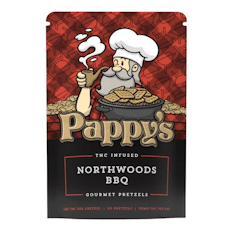 Pappy's- Gourmet THC Pretzels - 50MG THC (Northwoods BBQ)