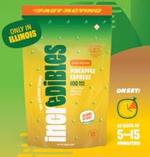 Incredibles Pineapple Express Fast Acting Gummies 100mg 20pk