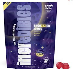 Incredibles 2:1:1 Snoozzzierberry Gummies 100mg 20pk (THC:CBN:CBG)