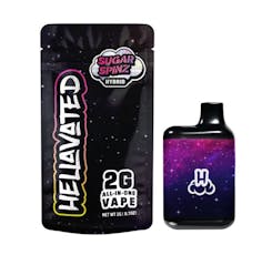 Hellavated Sugar Spinz 2g Cloud Bar Disposable