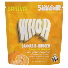 WHOA | Tangerine | Gummies | 100mg | Sativa